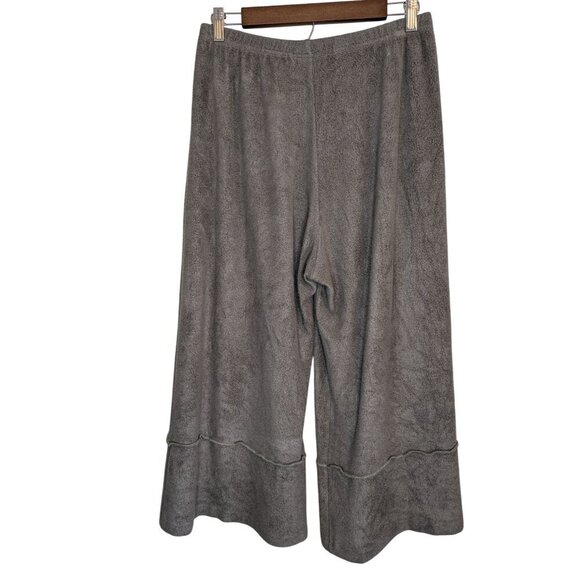 Bryn Walker Terry Fleece Pull On Wide Leg Crop Pant Medium Culotte Bohemian Boho - Picture 4 of 8